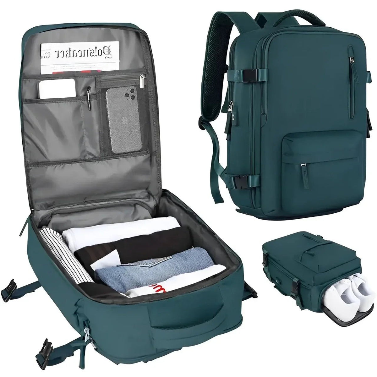 Travel Laptop Backpack With USB Port – Water-Resistant Business and College Bag - Goodify Mart