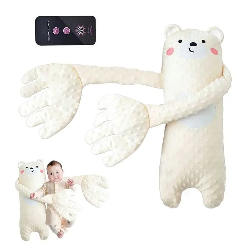 Remote Control Baby Sleep Soothing Plush Bear – Electric Patting Comfort Pillow for Infants (65cm) - Goodify Mart