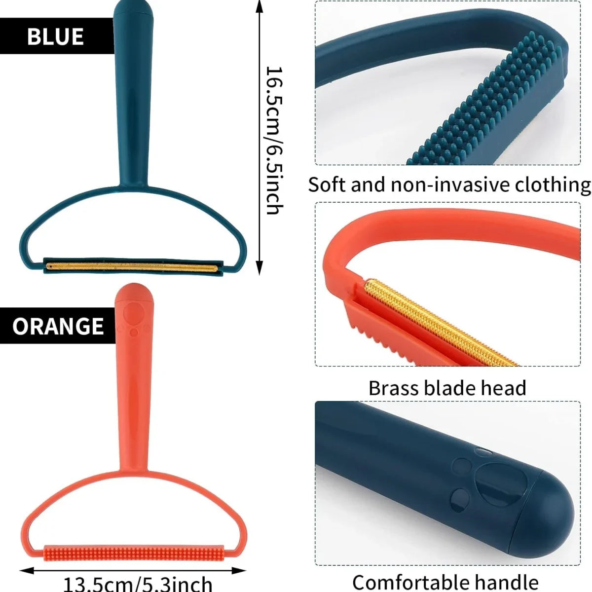 Reusable Pet Hair Remover – Portable Manual Lint Scraper for Couch, Carpet & Rugs