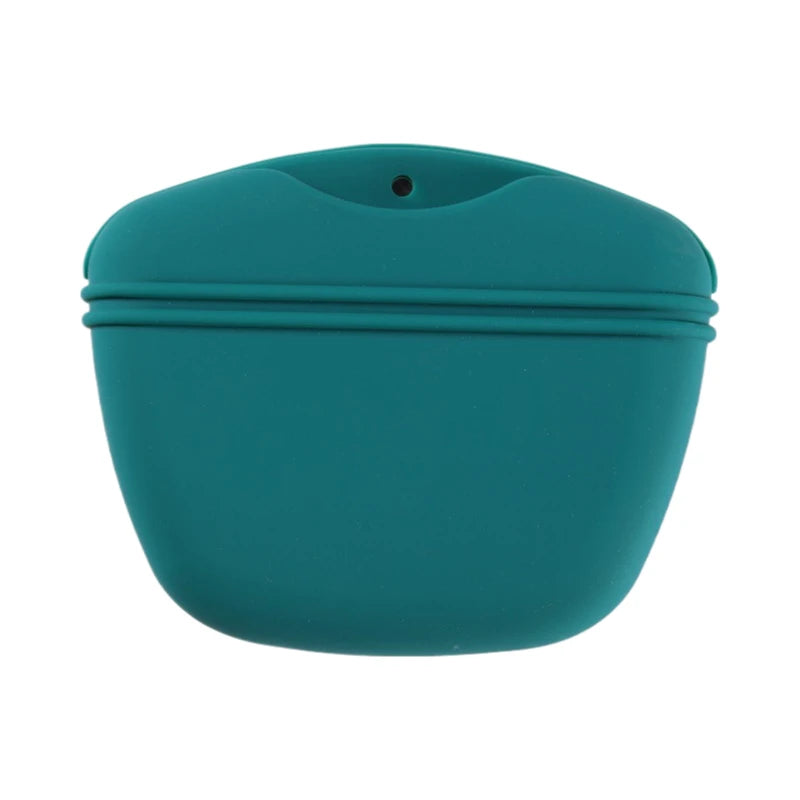 Portable Dog Training Treat Pouch – Silicone Waist Bag for Obedience, Agility & Outdoor Walking