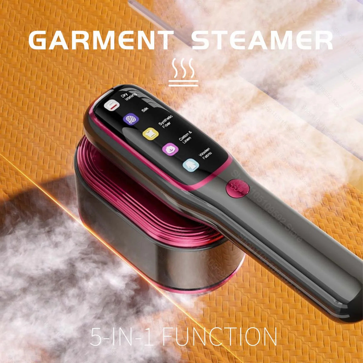 220V 1200W Handheld Garment Steamer – 5-Level Portable Steam Iron for Clothes