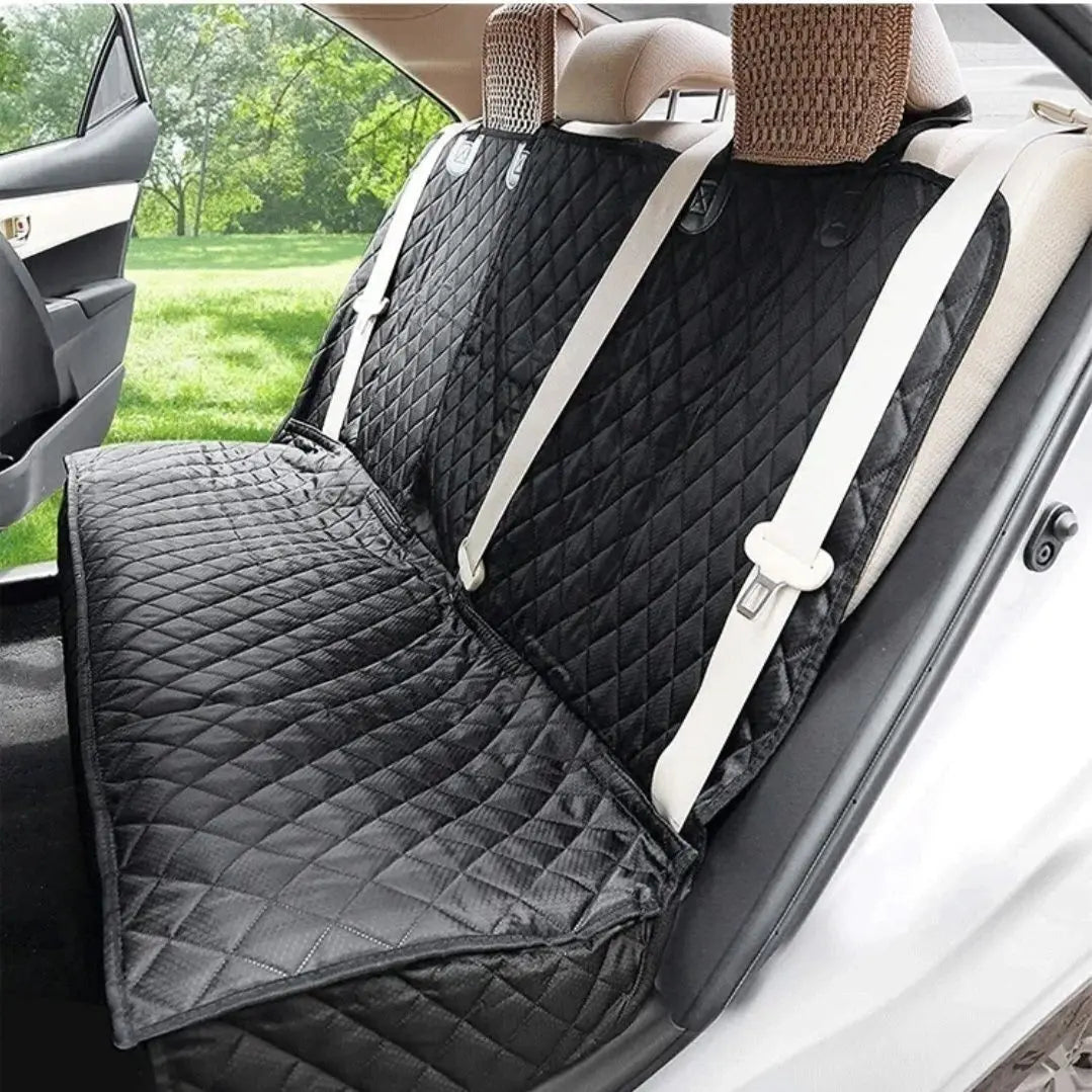 Waterproof Dog Car Seat Cover with Armrest Access – Pet Travel Mattress & Back Seat Protector