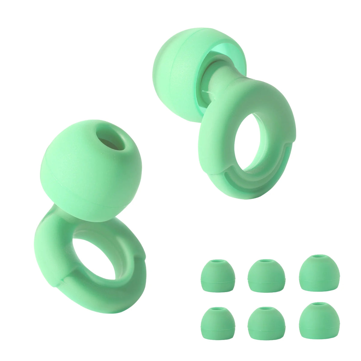 Reusable Silicone Noise-Reducing Earplugs – 4 Sizes for Sleep, Swimming and Travel