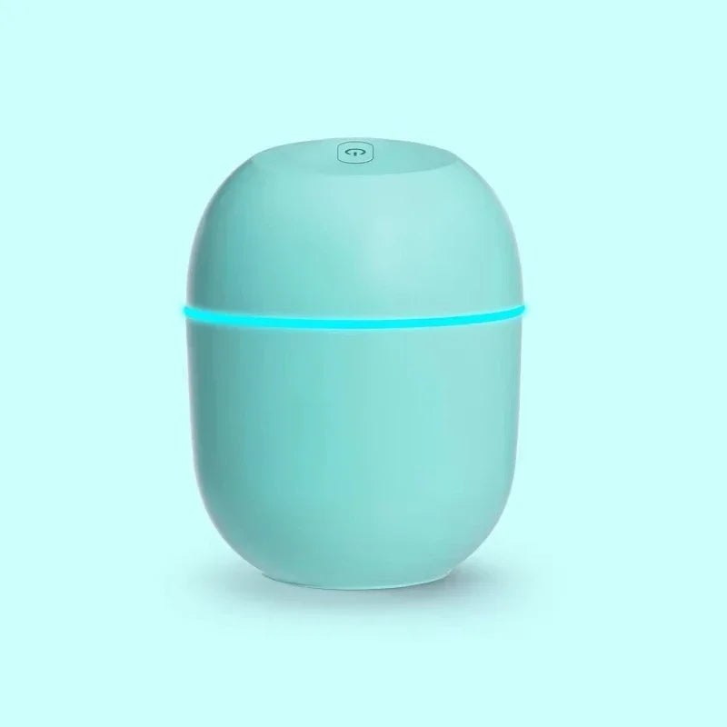 220ml USB Mini Humidifier With LED Night Light – Portable Mist Maker for Home, Office and Car