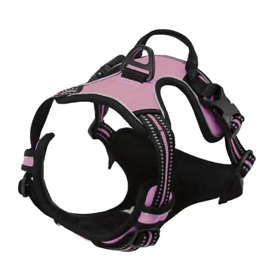Pet Dog Harness, Collar & Leash Set – Adjustable Vest Harness for Small & Medium Dogs