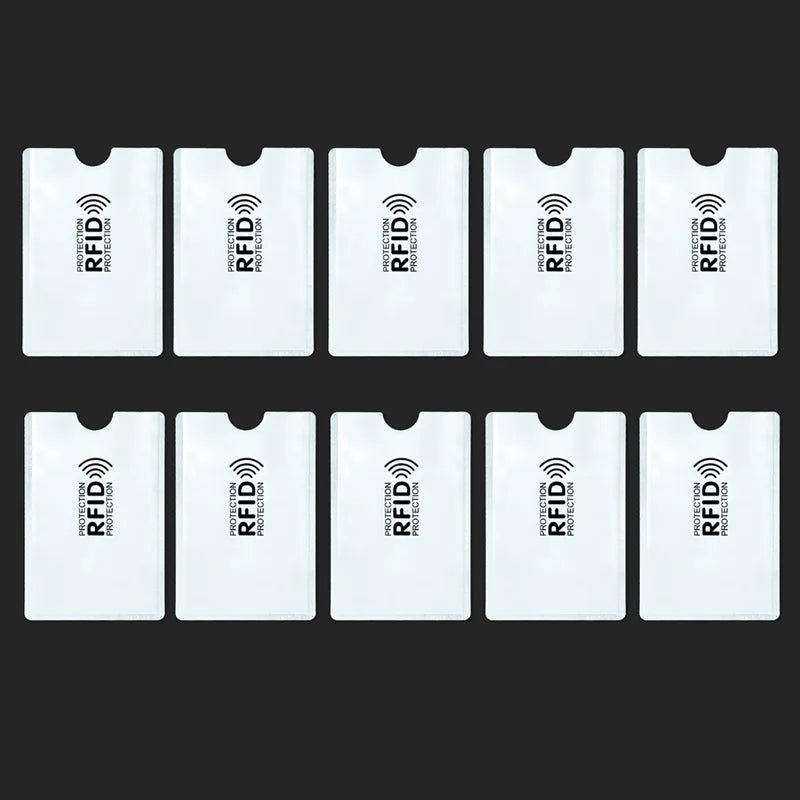RFID-Blocking Card Protector Sleeves – 5 or 10-Pack Anti-Skimming Wallet Inserts - Goodify Mart