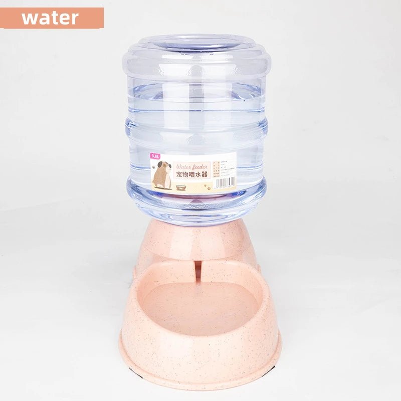 Large Capacity Pet Feeder Bowl with Automatic Water Dispenser – Dog & Cat Food and Drinking Station - Goodify Mart