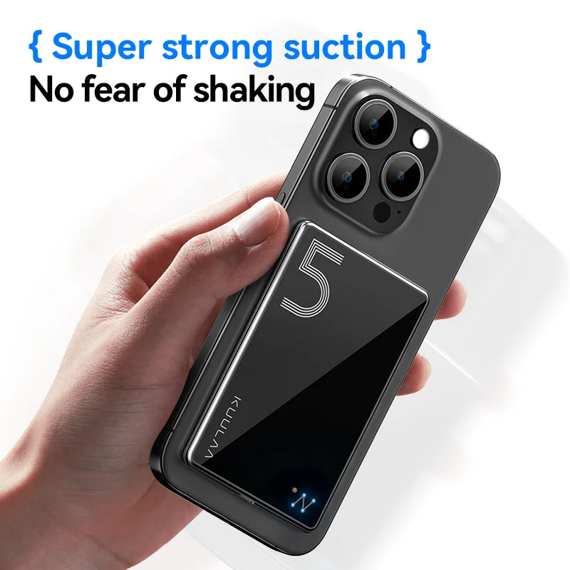 KUULAA MagOn 5,000mAh Ultra-Slim Magnetic Power Bank – 20W USB-C Charger