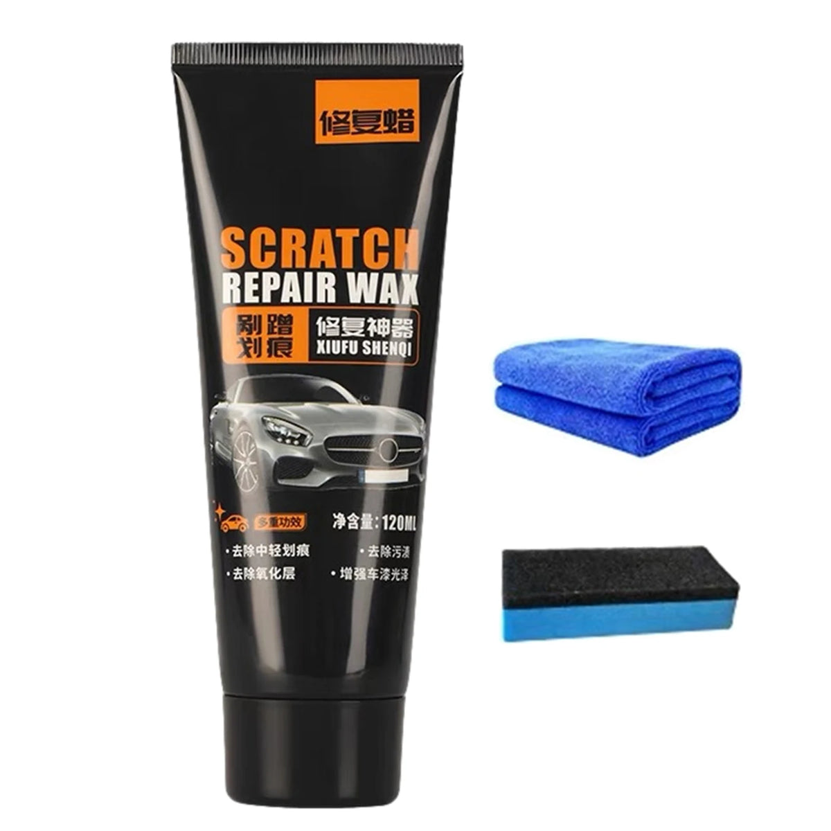 Car Scratch & Swirl Remover Compound – Paint Polishing Wax for Light Surface Marks