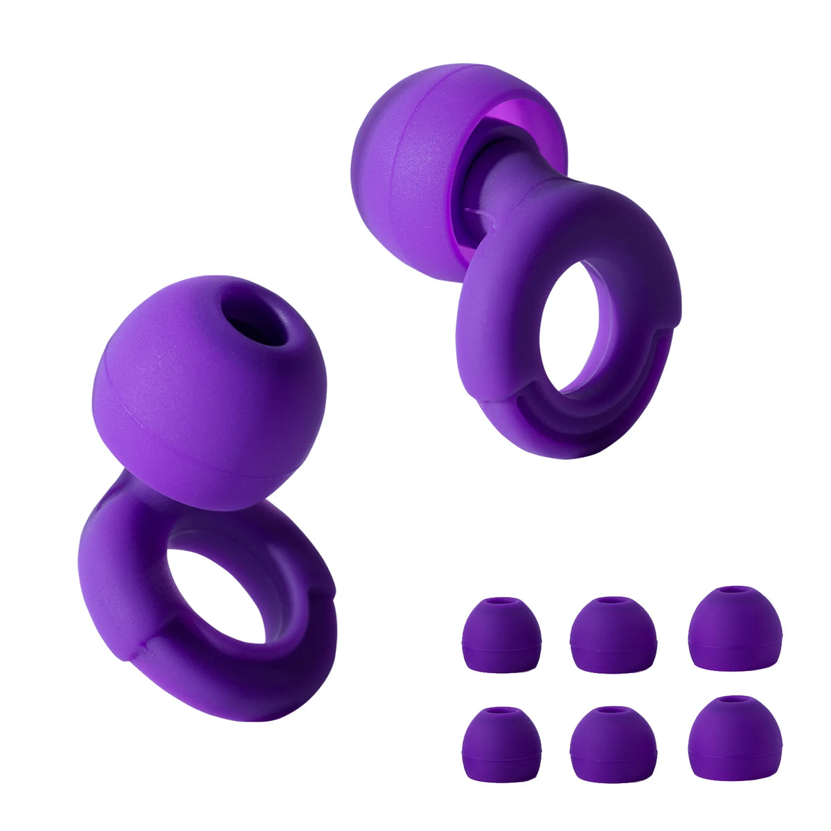 Reusable Silicone Noise-Reducing Earplugs – 4 Sizes for Sleep, Swimming and Travel - Goodify Mart