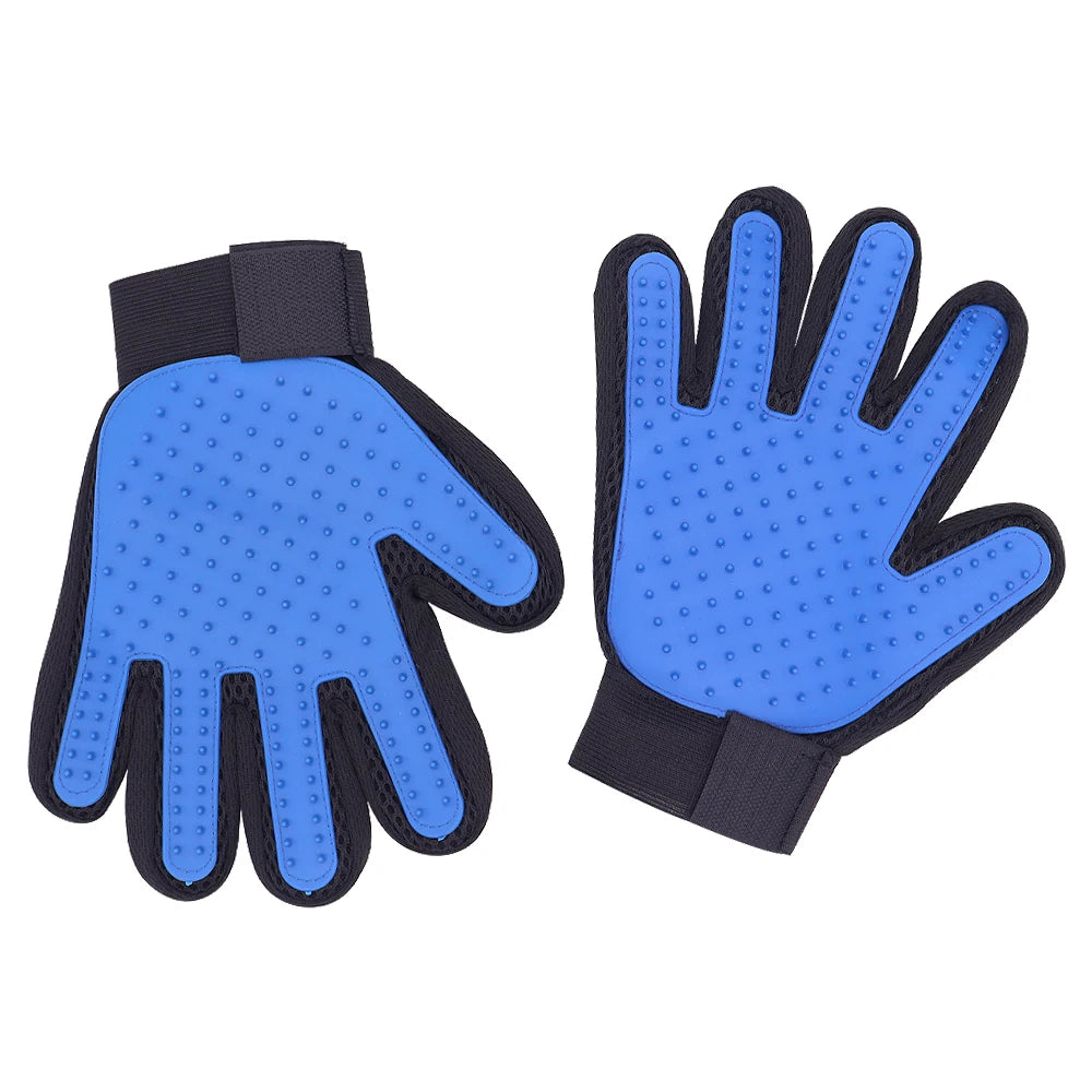 Pet Grooming Glove – Cat & Dog Deshedding Brush for Hair Removal, Bathing & Massage