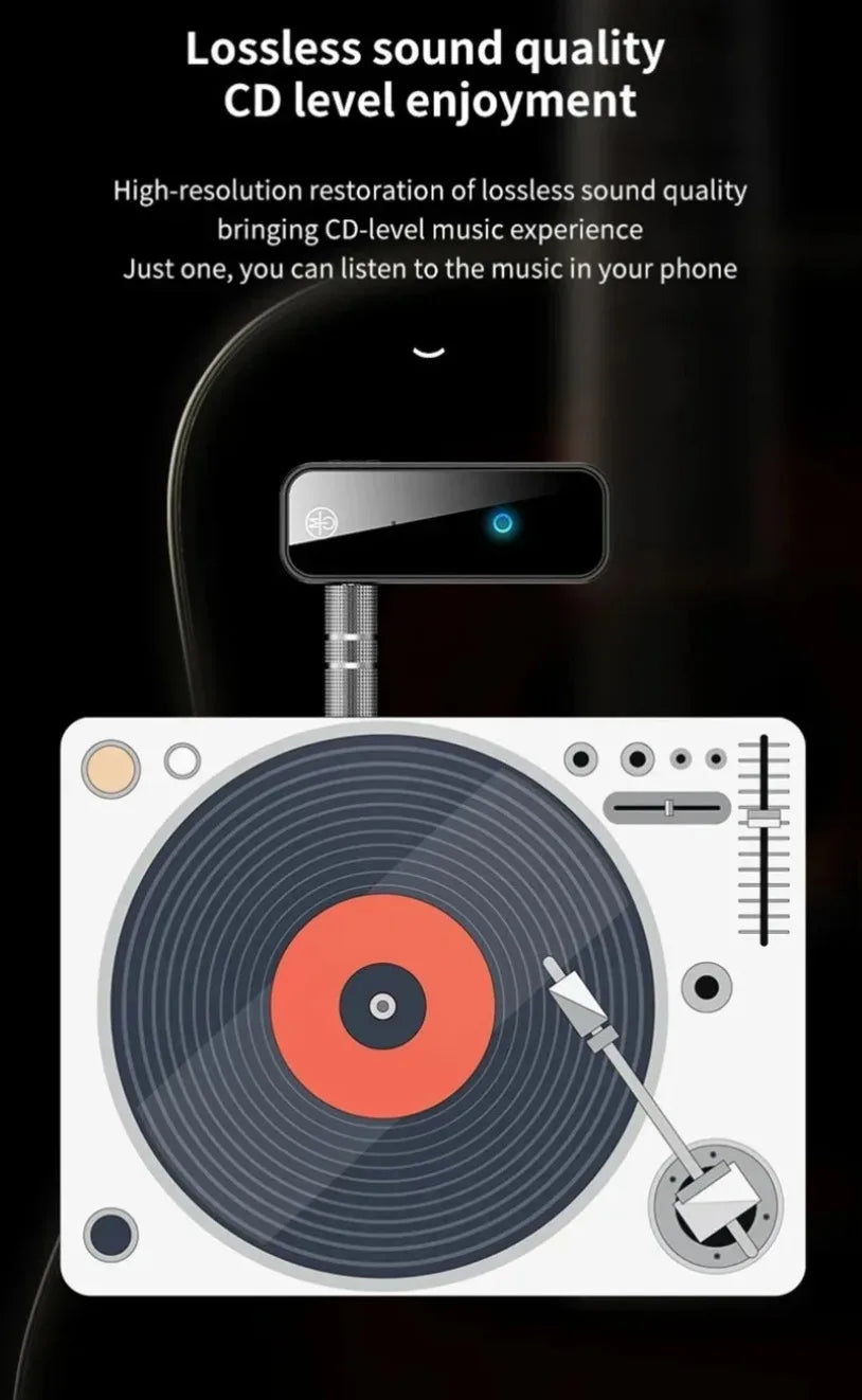 VIKEFON C28 Bluetooth 5.0 Transmitter & Receiver – 2-in-1 3.5mm AUX Audio Adapter