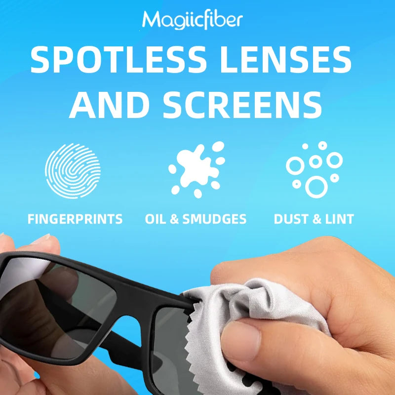 High-Density Microfiber Screen And Lens Cleaning Cloth – Reusable Non-Streak Wipe