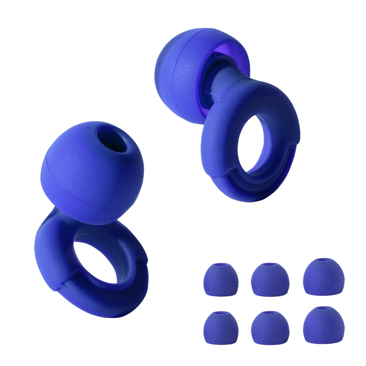 Reusable Silicone Noise-Reducing Earplugs – 4 Sizes for Sleep, Swimming and Travel