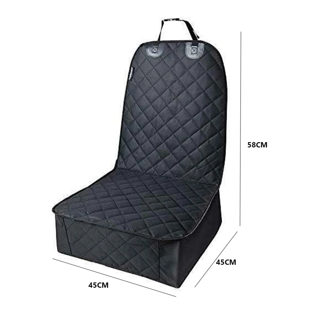 Waterproof Dog Car Front Seat Cover – Non-Slip Pet Seat Protector with Cushion Padding
