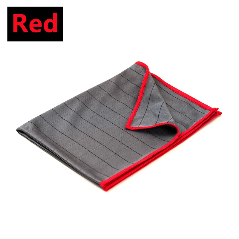 3-Pack Carbon Microfiber Cleaning Cloths – 40×50cm Low-Lint Glass & Kitchen Towels