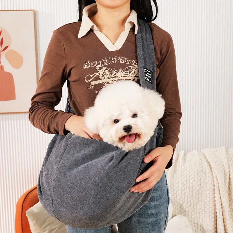 Comfortable Pet Sling Carrier – Crossbody Shoulder Bag for Small Dogs & Cats - Goodify Mart