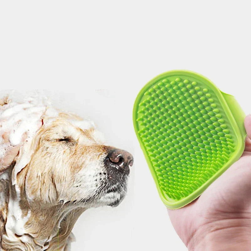 Eelhoe Silicone Pet Bath Brush – Waterproof Dog & Cat Grooming Glove for Deshedding & Massage