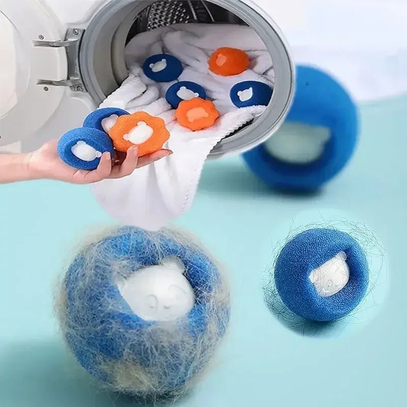 3-10pcs Pet Hair Remover Reusable Ball Laundry Washing Machine Filter Wool Sticker Cat Hair Remover Pet Fur Lint Catcher Home - Goodify Mart