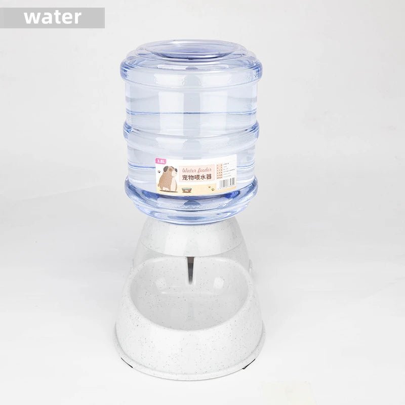 Large Capacity Pet Feeder Bowl with Automatic Water Dispenser – Dog & Cat Food and Drinking Station - Goodify Mart