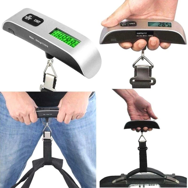 ZUIDID Digital Luggage Scale 50kg/110lb – Portable LCD Hanging Travel Weight Tool - Goodify Mart