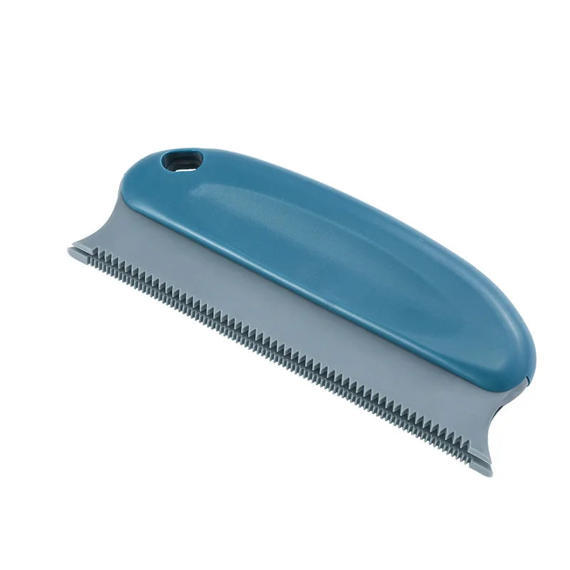 Portable Lint & Pet Hair Remover Brush – Dual Serrated Fabric Cleaner for Sofa, Carpet & Clothing