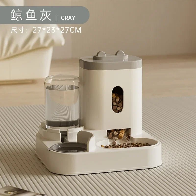 Automatic Gravity Pet Feeder with Water Dispenser – Large Capacity Dog & Cat Food Bowl Station - Goodify Mart