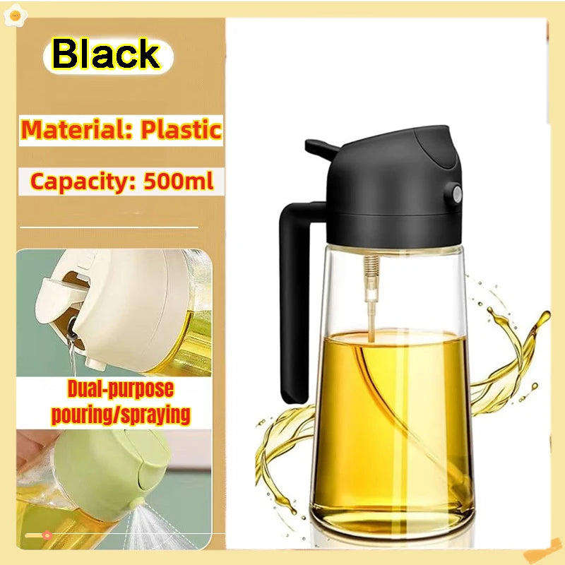 Oil Spray Bottle 200/300/500ml – Olive Oil Sprayer for BBQ, Cooking & Baking