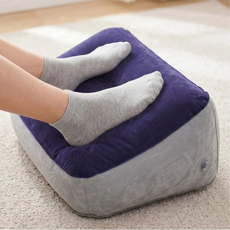 Inflatable Under-Desk Footrest Pillow – Portable Leg Support for Travel, Office and Home - Goodify Mart
