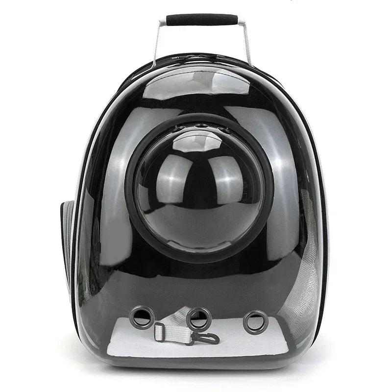 Transparent Space Capsule Pet Backpack – Breathable Cat & Dog Carrier with PVC Window