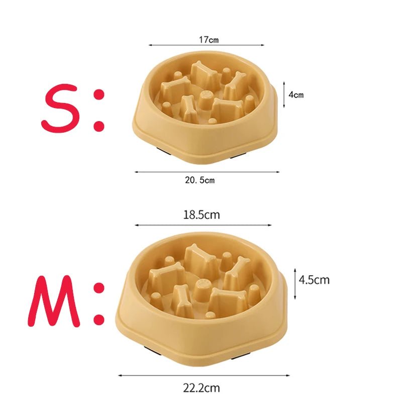 Non-Slip Slow Feeder Dog Bowl – Anti-Choking Puzzle Feeding Dish for Small, Medium & Large Dogs - Goodify Mart