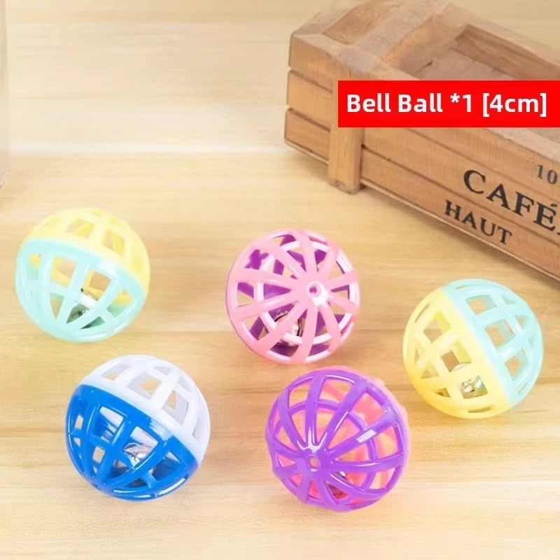 Cat Puzzle Toy Felt Play Box – Interactive Indoor Exercise Toy with Ball