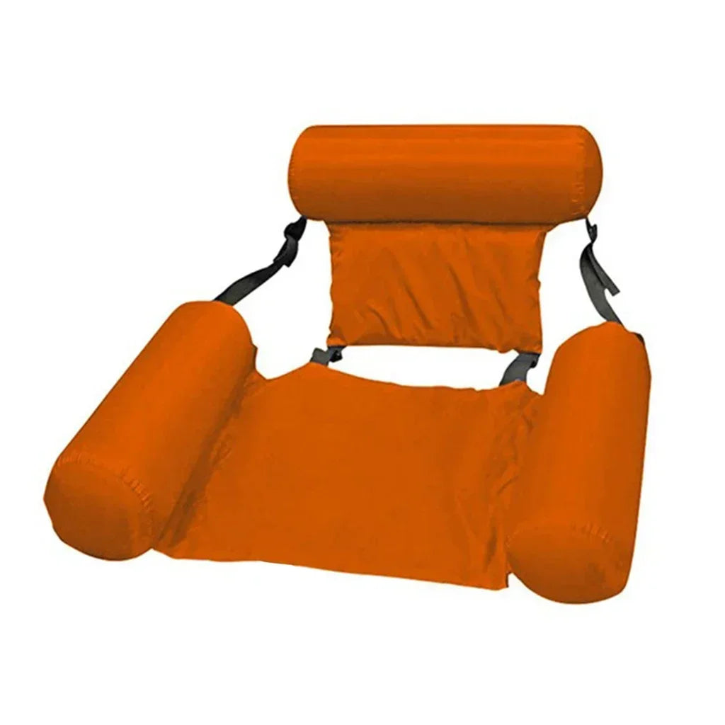 Foldable Floating Water Hammock – Inflatable Pool Lounger Mat for Swimming & Beach