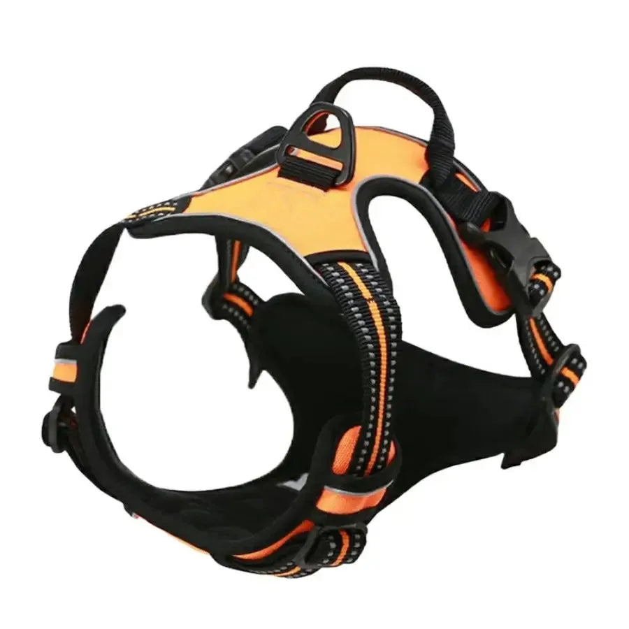 Pet Dog Harness, Collar & Leash Set – Adjustable Vest Harness for Small & Medium Dogs