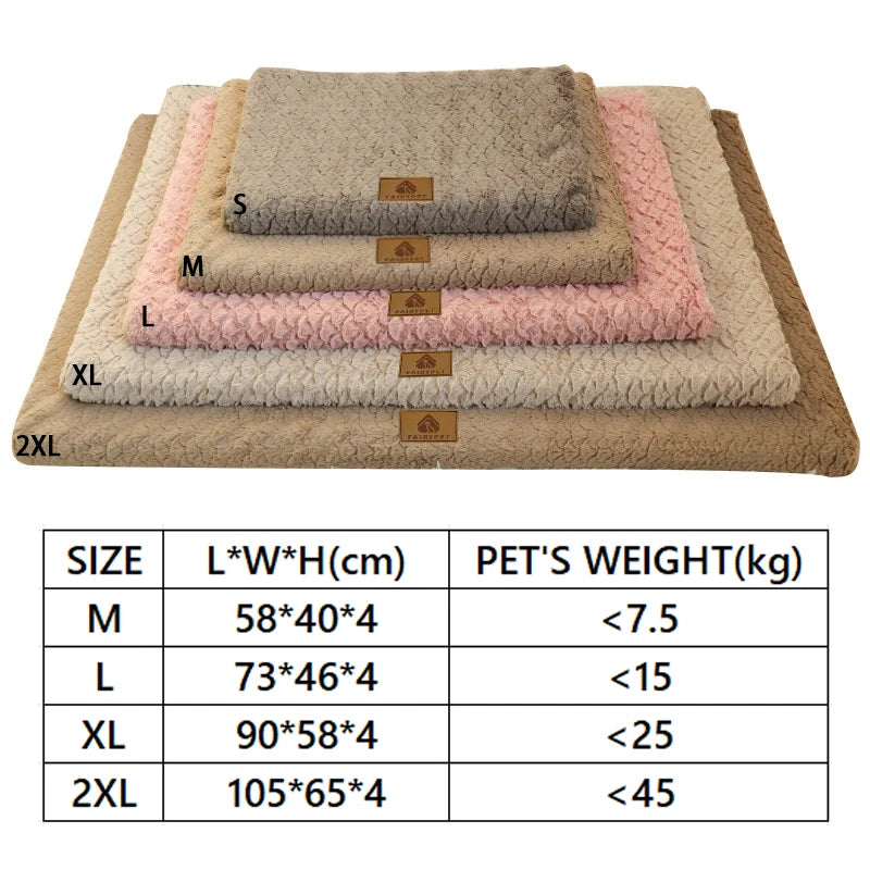 3D Foam Dog Bed With Washable Faux Fur Cover & Non-Slip Base