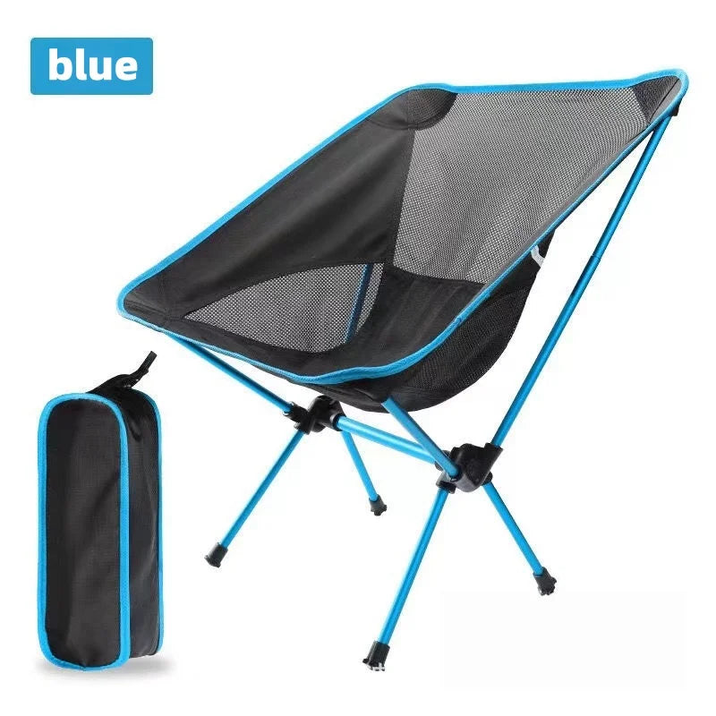 Outdoor Moon Folding Chair – Ultra-Light Aluminum Camping Backrest Chair