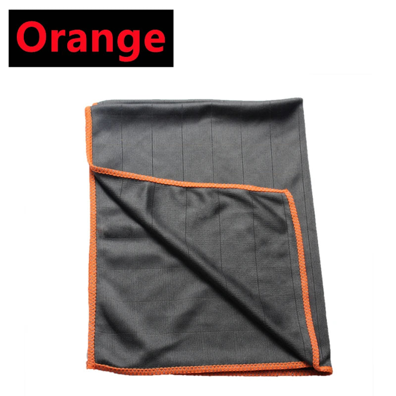 3-Pack Carbon Microfiber Cleaning Cloths – 40×50cm Low-Lint Glass & Kitchen Towels