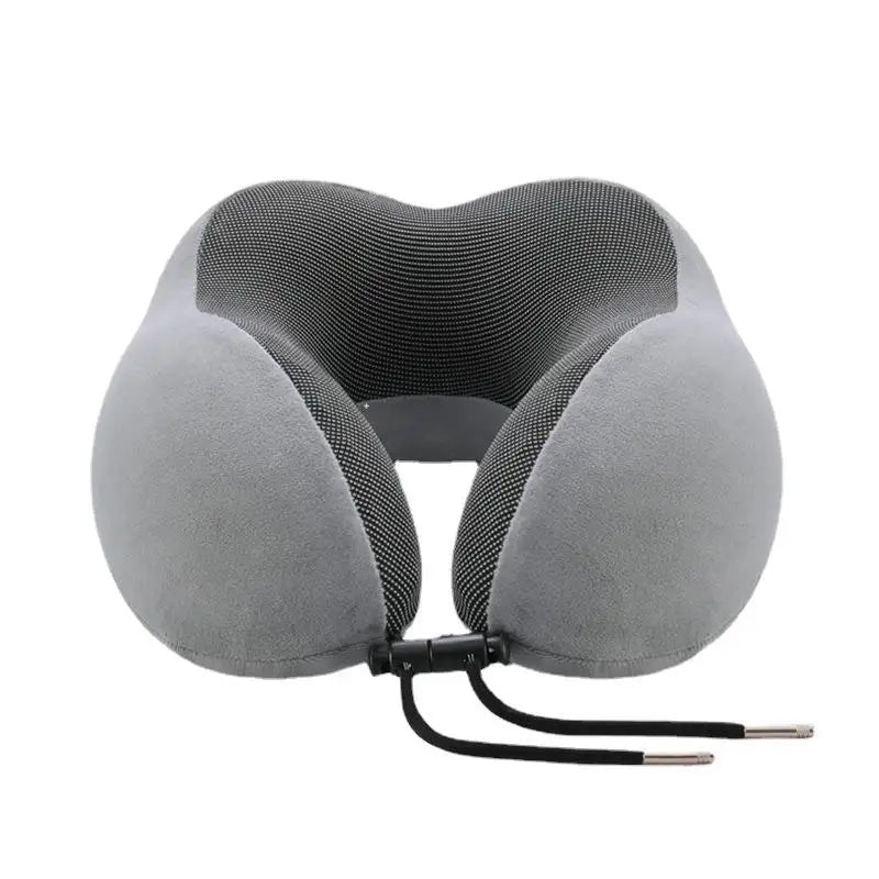 Soft U-Shaped Memory Foam Neck Pillow For Airplane Travel & Seated Rest