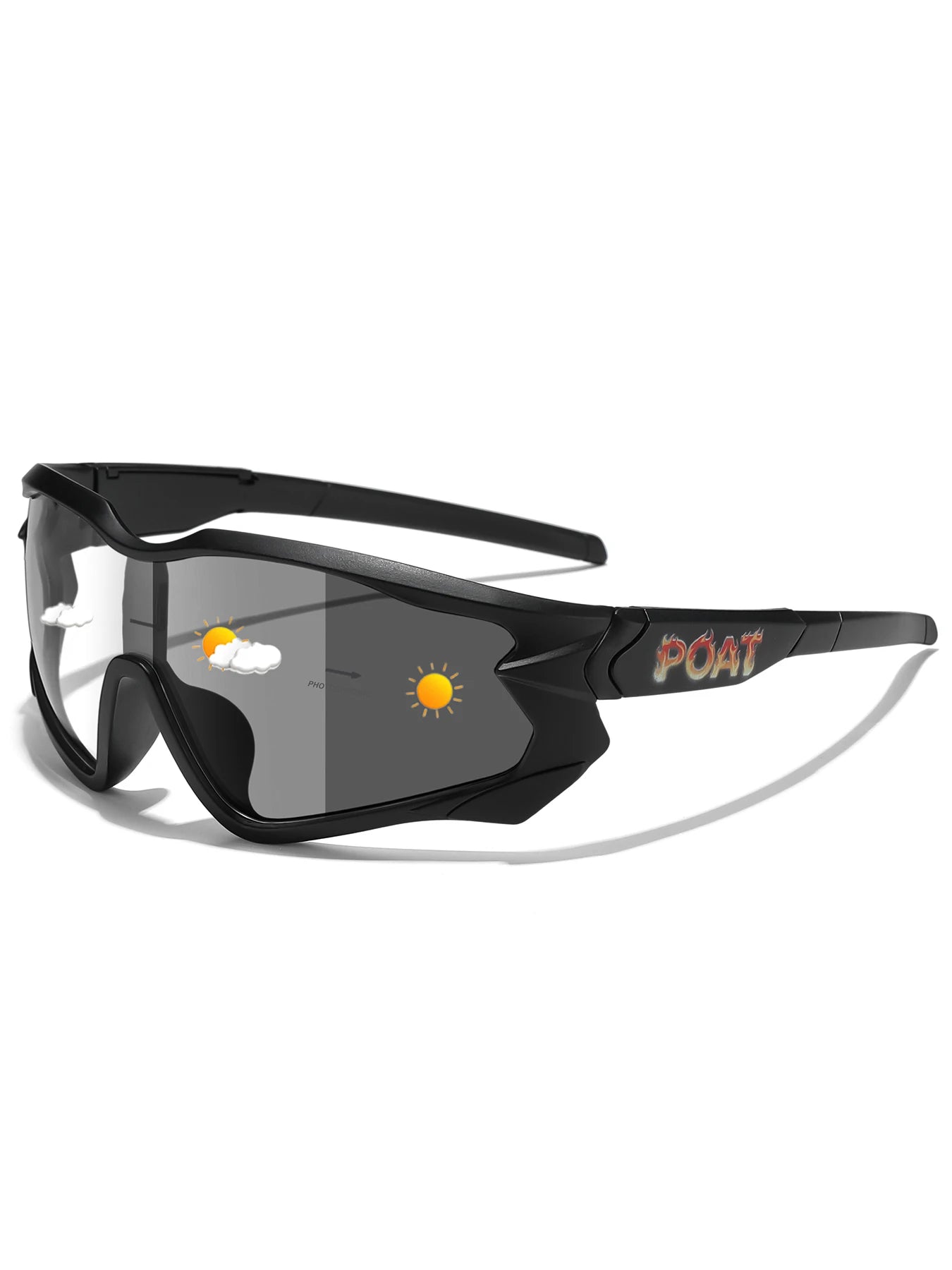 POAT Photochromic Cycling Sunglasses – UV400 MTB Bike Sports Glasses for Men & Women