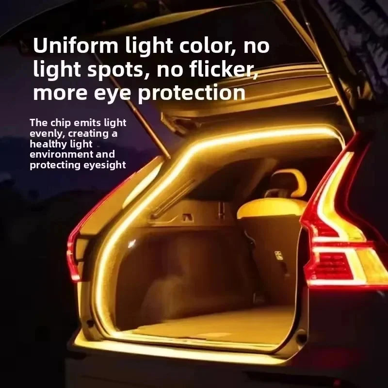 12V Cut-to-Length LED Trunk Light Strip – IP65 Cargo Area Lighting in White or Warm White, 2m/4m