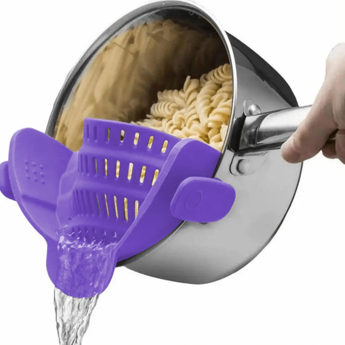 Adjustable Clip-On Pot Strainer – Stainless Steel Kitchen Strainer for Pots, Pans & Bowls