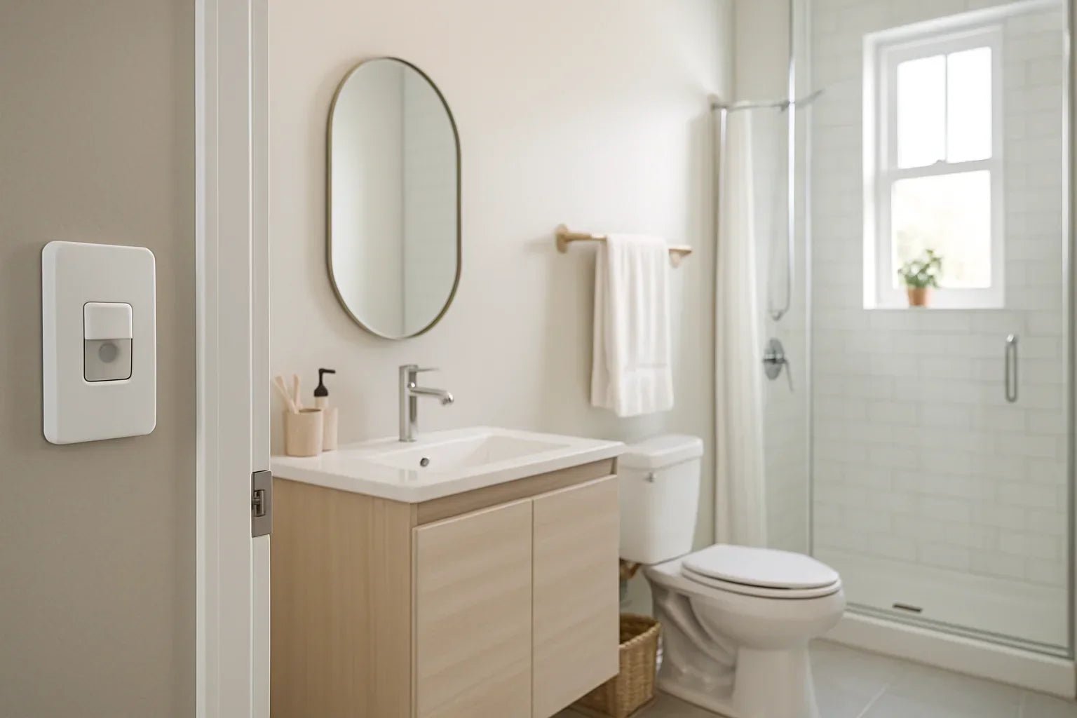 How a Motion Sensor Wall Switch Makes Bathroom Lighting Cleaner - Goodify Mart