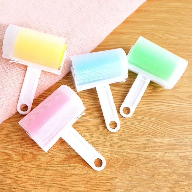 Reusable Washable Lint Roller – Silicone Sticky Pet Hair Remover for Clothes, Sofa, Carpet & Car Seats