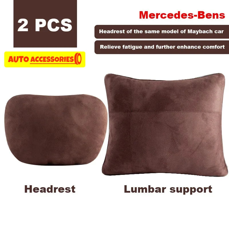 Universal Car Headrest Neck Pillow – Soft Adjustable Seat Support Cushion
