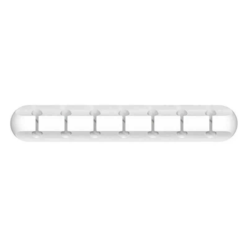 Self-Adhesive Silicone Cable Organizer – 5-Slot or 7-Slot Desktop Cord Holder