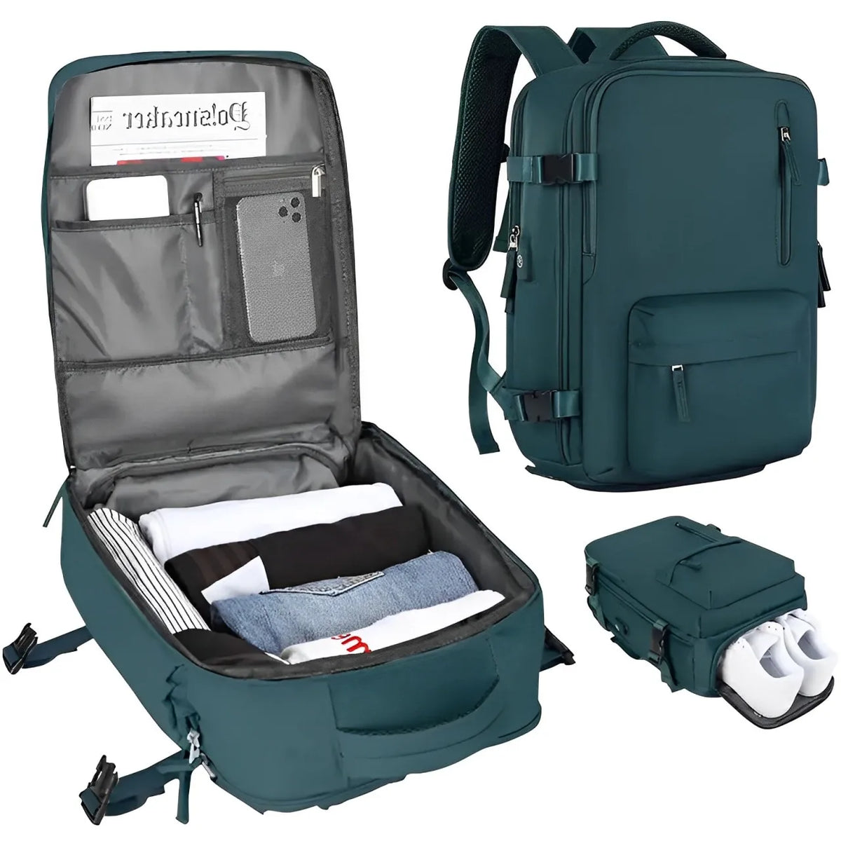 Travel Laptop Backpack With USB Port – Water-Resistant Business and College Bag