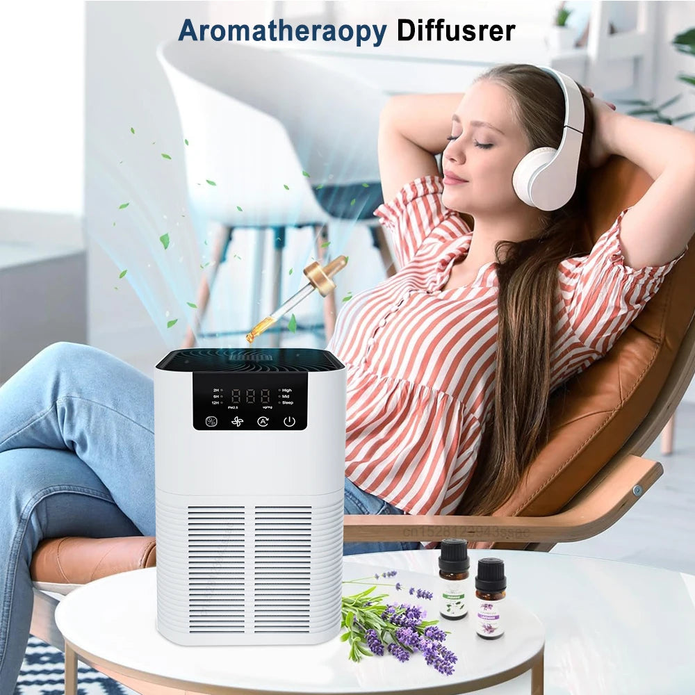 HEPA Air Purifier with Negative Ion & Aromatherapy