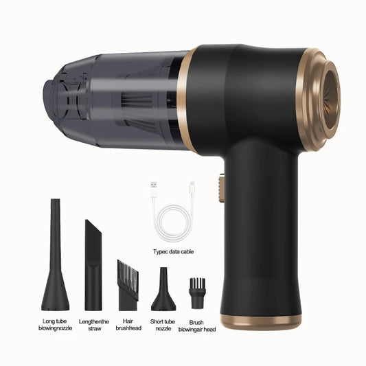 Portable Cordless Car And Home Vacuum – 2000mAh Battery, HEPA Filter And 0.5L Dust Cup