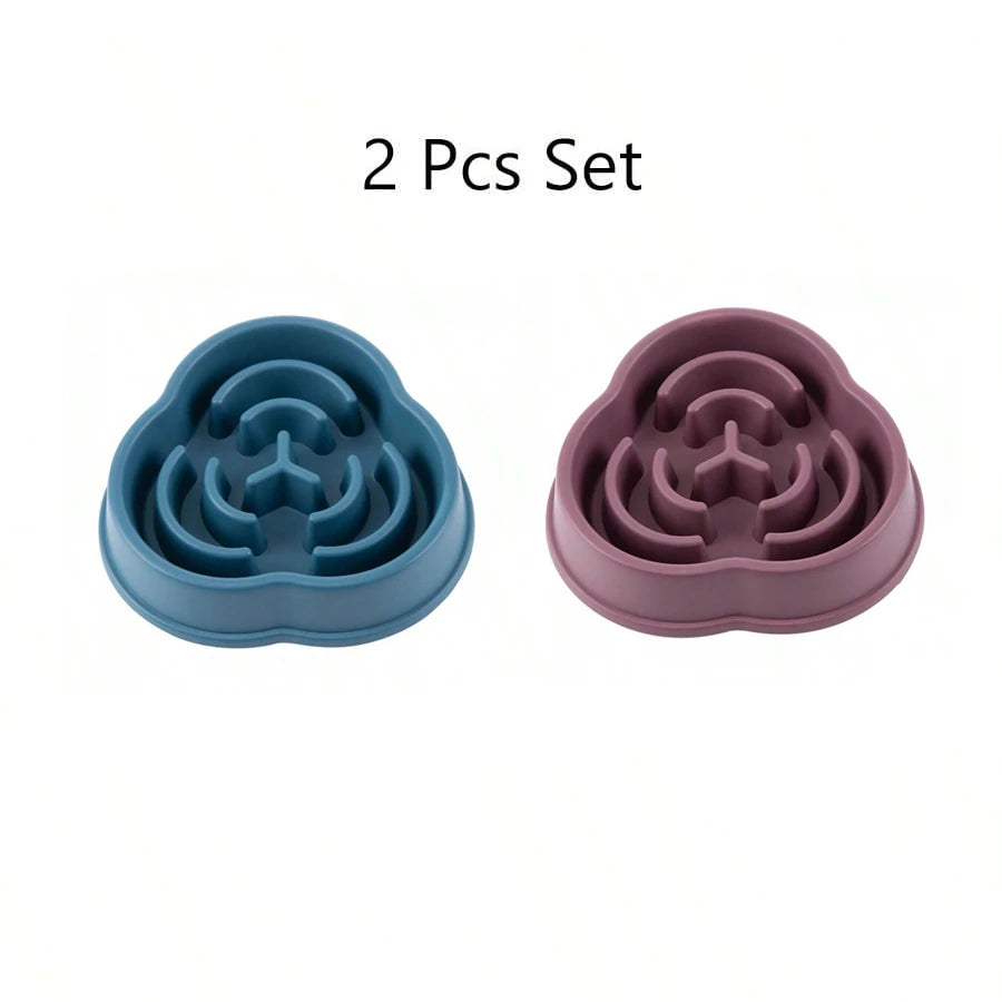 Dog Slow Feeder Bowl – Anti-Choking Cloud Shape Slow Eating Bowl for Large & Small Dogs (500ml)