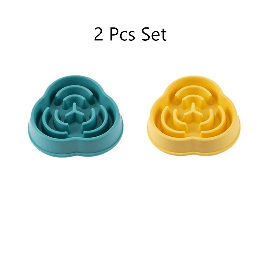 Dog Slow Feeder Bowl – Anti-Choking Cloud Shape Slow Eating Bowl for Large & Small Dogs (500ml)